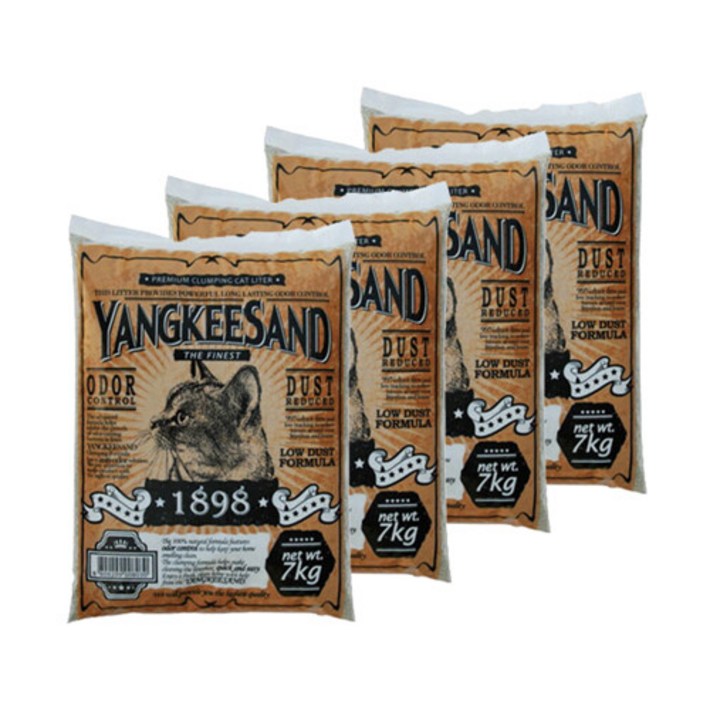 A고양이모래 양키샌드 1898오리지널 7kg 4포