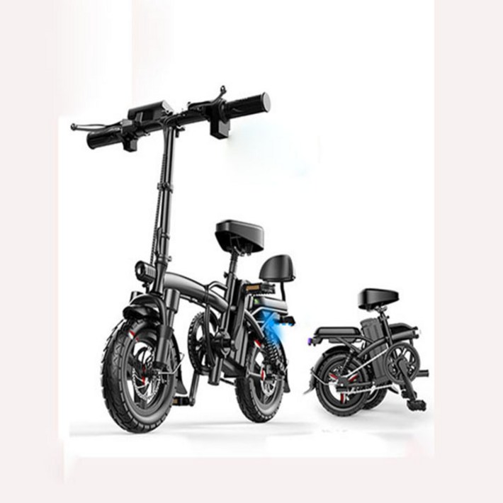 독일의 유명한 SUMAD 접이식 전기 자전거 소형 리튬배터리 초경량 대용량 배달용 출퇴근용 스쿠터 자전거 해외 직구