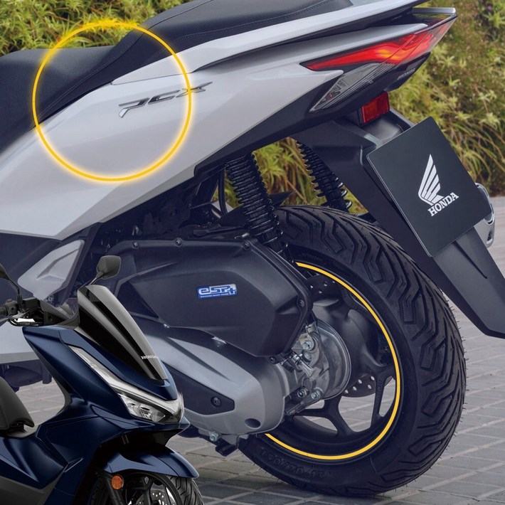 오토티엔 혼다 PCX125 2025년 튜닝 휠스티커 림테이프 데칼 스티커 1314, 1세트, Yellow옐로우