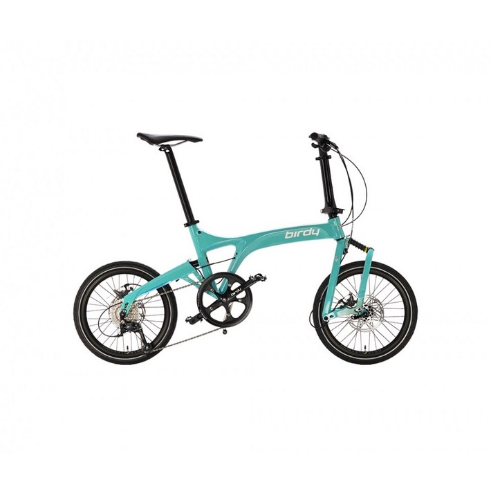 버디BIRDY STANDARD 9 DISC MONOCOQUF TURQUOISE 스탠다드 디스크 9단 터쿼이즈 접이식 미니벨로