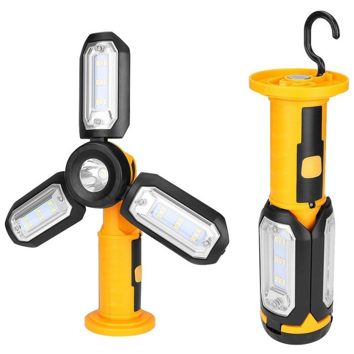 앤트앤비 트랜스폼 충전식 LED 감성 캠핑 랜턴  18650 충전지 3000mAh  마이크로 5핀 충전케이블 세트, 날개랜턴 옐로우, 1세트