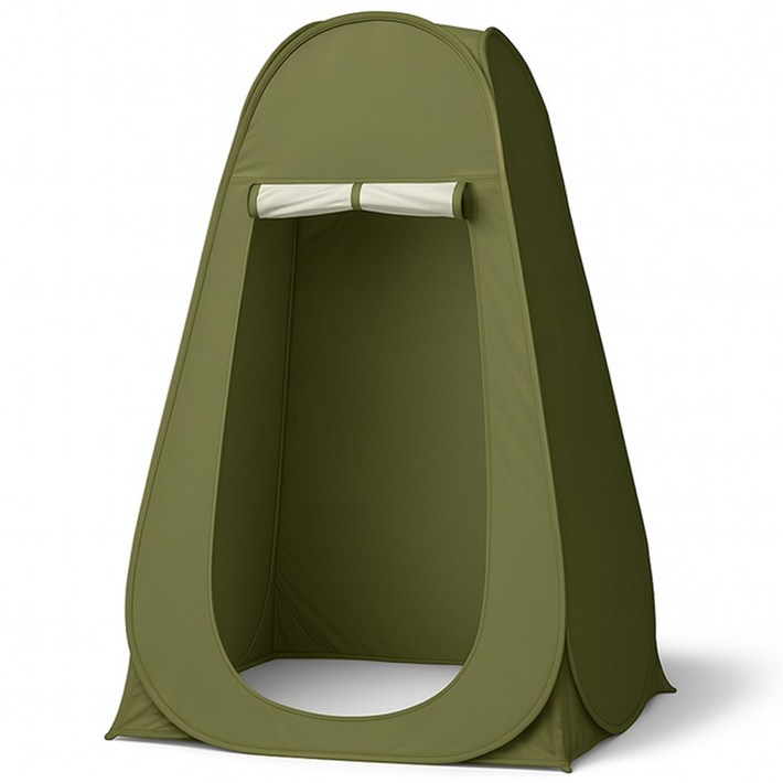 자피스 접이식 야외 원터치 간이 탈의실 텐트, 카키올리브 고급신형