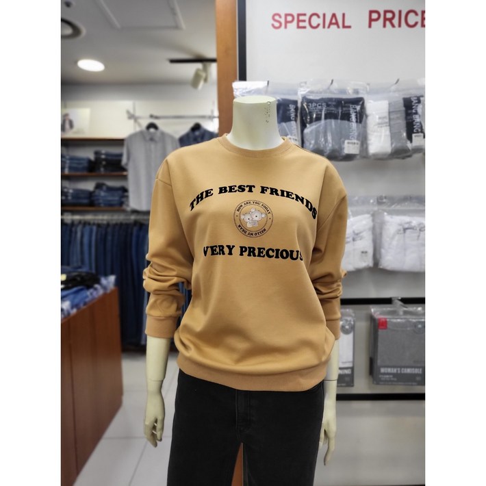 뱅뱅 가을 편하고 예쁜 티셔츠여성 레터링 오버핏 맨투맨 티셔츠