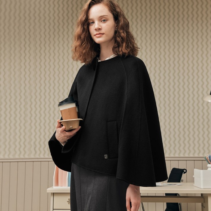 핸드메이드 케이프 코트