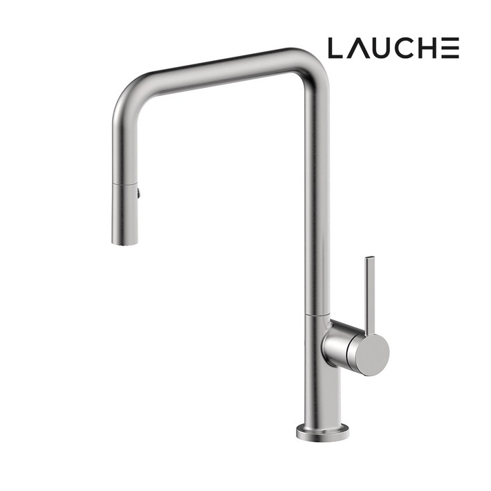 라우체 아르띠 원홀 ㄷ자 주방수전 무광 니켈 TM0028N C, 1개