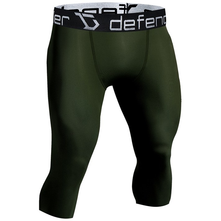 디펜더 기능성 스포츠 트레이닝 언더레이어 카프리팬츠 7부 바지
