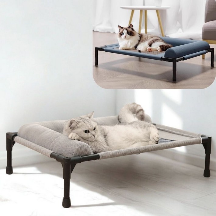 루아리브 반려동물 해먹 침대 캠프 침대 가정용 통기성 사계절