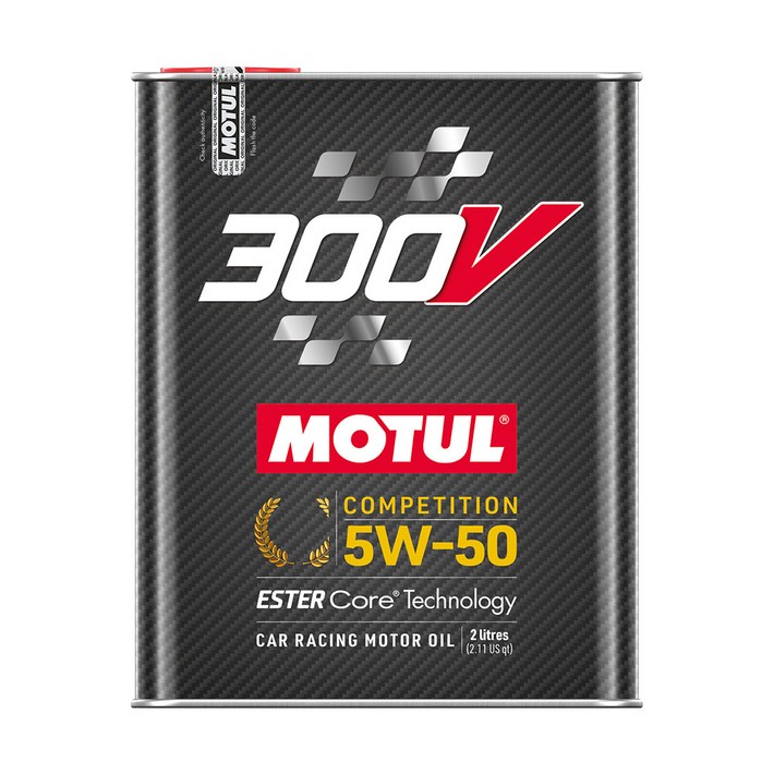 모튤 300V 컴피티션 5W50 합성유 엔진오일 교환 에스테르계 레이싱용 하이엔드급 2L, 2개, 2000ml