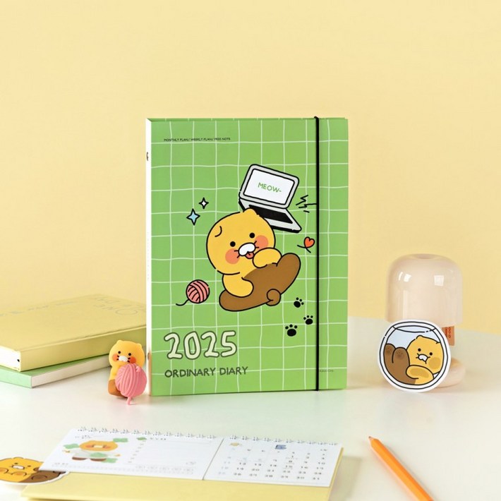 카카오프렌즈 춘식이 오디너리 2025 A5 바인더 6공 다이어리 플래너
