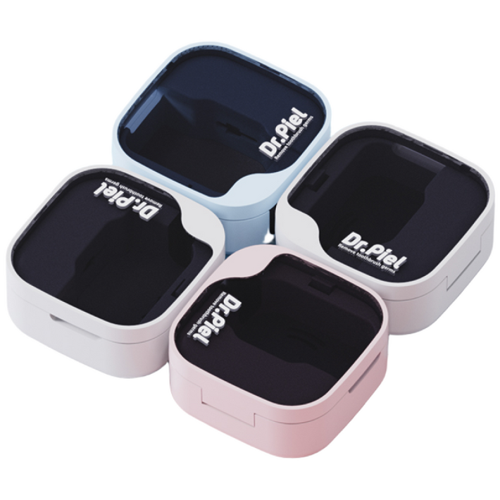 방수되는 칫솔 히팅건조 살균기 닥터피엘 올뉴큐빙 2개 IPX7 인증, 스카이 블루  스카이 블루