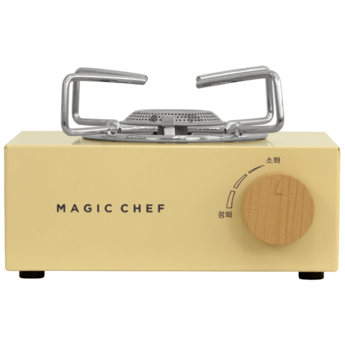 매직쉐프 티니 미니버너 캠핑용 휴대용 업소용 가정용 고화력 국내제조KC인증, 1개, 소프트 아이보리