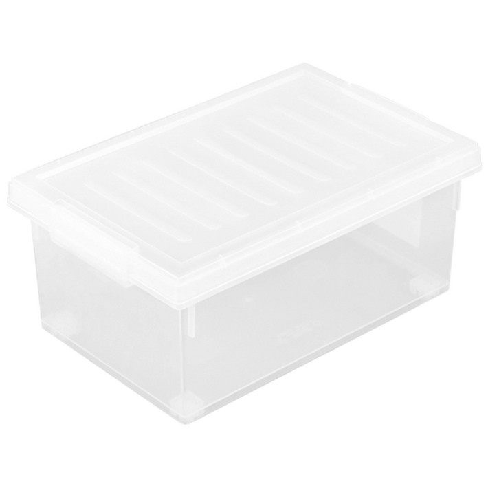 시스템리빙박스 18L x 1box 5개 화이트 반투명수납정리리빙박스플라스틱박스정리박스수납박스수납정리함, 상세 설명 참조, 5개