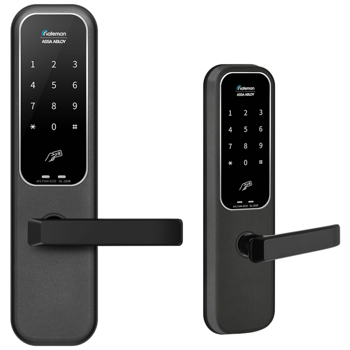 게이트맨 무타공 도어락 GL200B 1초잠김 바로잠김 하이브리드 방화문 현관문 사은품스티커형 카드키 2개 증정, 고객직접설치, GL200B직접설치