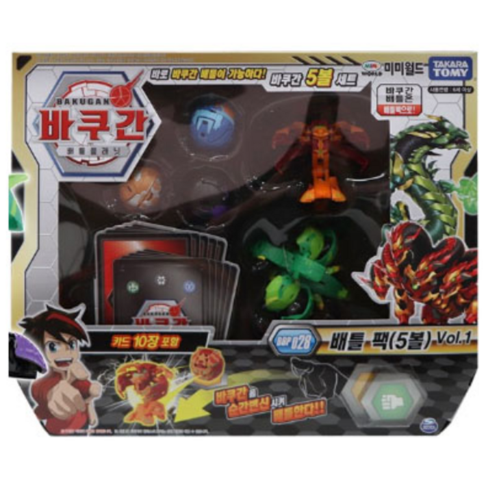 미미월드 바쿠간5볼세트 BBP 028 배틀팩 vol.1 바쿠간배틀세트, 1개