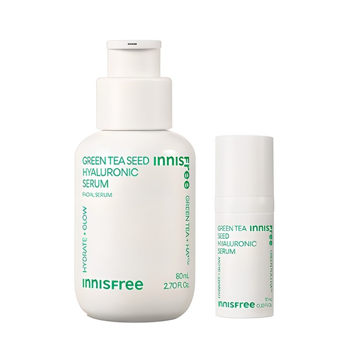 이니스프리 그린티 씨드 히알루론산 세럼 80ml  10ml 세트