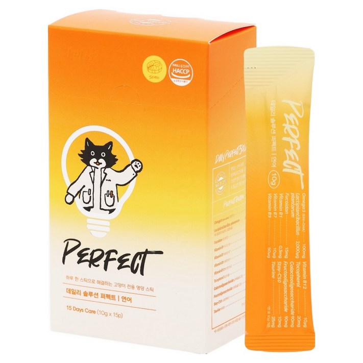 닥터펠리스 고양이 데일리 솔루션 퍼펙트 스틱 영양보조제 연어