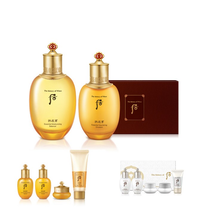 더히스토리오브후 공진향 인양 밸런서 150ml 로션 110ml 밸런서 20ml 로션 20ml 기앤진 크림 10ml 폼 클렌저 40ml 스페셜 기프트 키트 5종 세트, 1세트