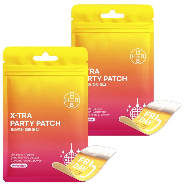 햅 엑스트라 파티패치, 10개입, 2개
