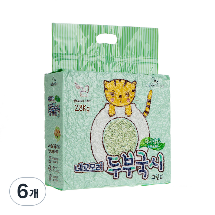 네꼬모리 두부국시 극세입자 그린티 고양이 모래 네꼬모리 두부국시 극세입자 그린티 고양이 모래