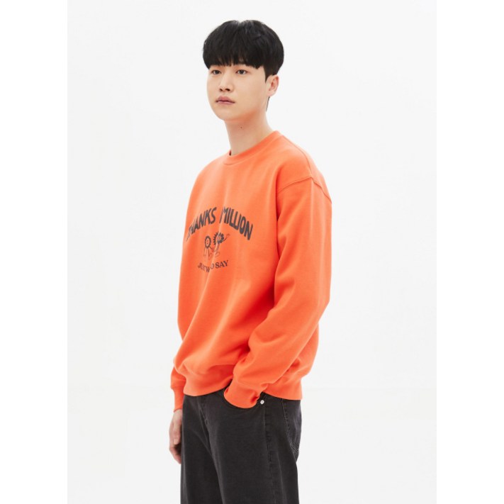 탑텐 TOPTEN 공용 플리스 그래픽 스웨트셔츠 10주년MSD5TR3903