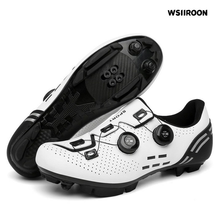 WSIIROON 자전거신발남성용 ZXC001, 흰색산지 밑바닥