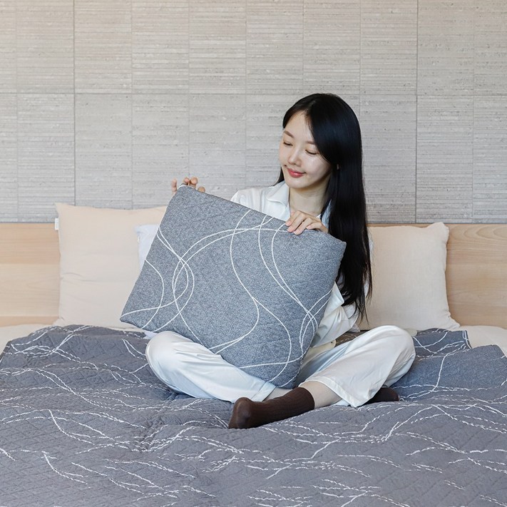 한일 전자파없는 전기요 워셔블 EMF 웨이브, 그레이싱글