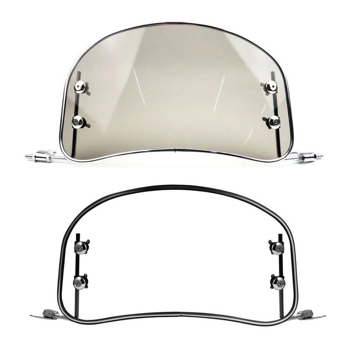 락모터스 혼다 슈퍼커브110 윈드스크린 숏스크린 윈드쉴드 바람막이 호환, 1세트