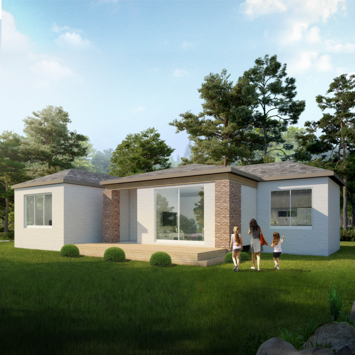 스마트하우스하루홈 NEW 투게더23 20평대 모듈러 조립식 이동식목조 주말별장 전원주택 세컨하우스