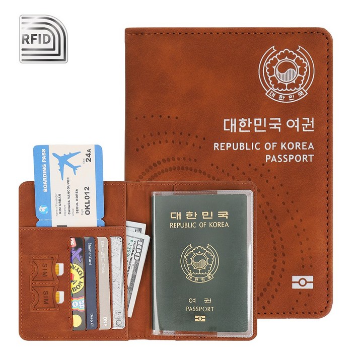 올탐 RFID 해킹방지 프리미엄 가죽 여권케이스 투명 여권케이스 포함 올탐 RFID 해킹방지 프리미엄 가죽 여권케이스 투명 여권케이스 포함