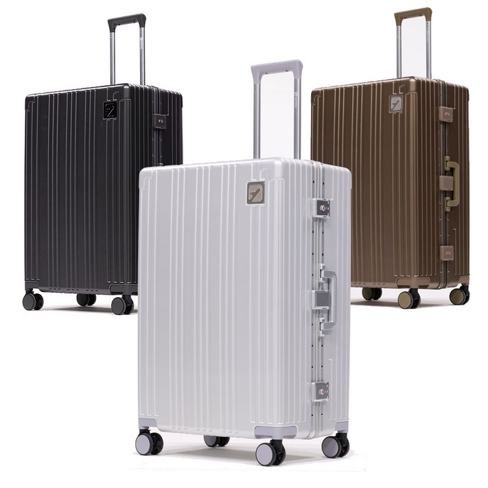 신일SAYES고급형 알루미늄 프레임 페르모 20인치 금고형 기내용 캐리어  28인치 화물용 캐리어 세트네임택,항공커버,욕실파우치 증정