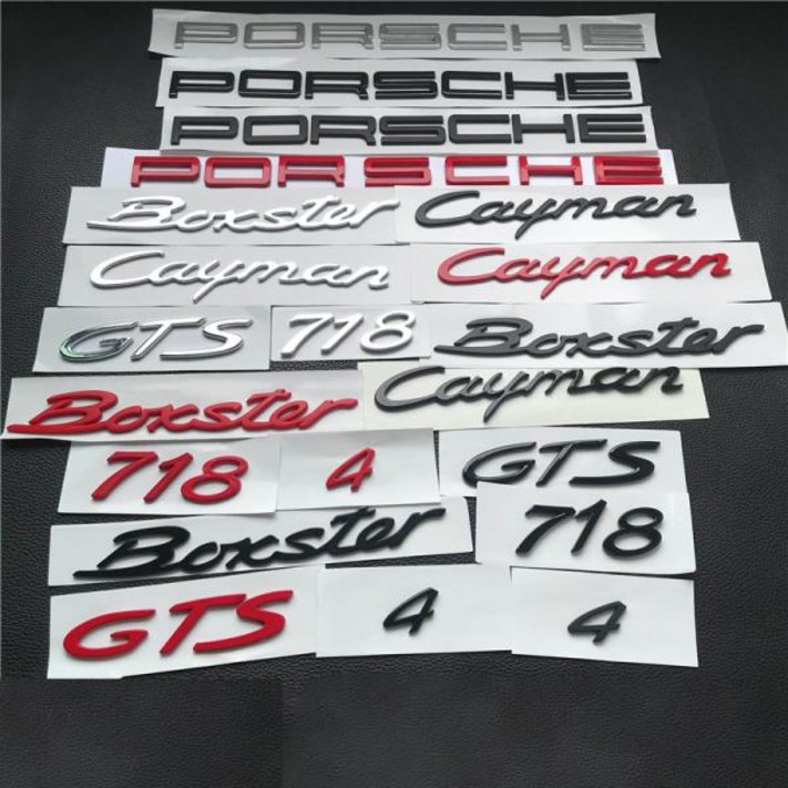 엠블럼 스티커 포르쉐 파나메라 영어 로고 4S 이그제큐티브 버전 확장 뒷 트렁크 문자 자동차, 1개, 1Panamera PORSCHE 유광실버