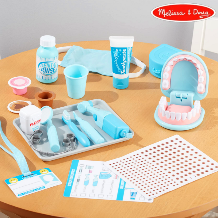 멜리사앤더그 치과의사 놀이 세트 3세 이상 어린이를 위한 Melissa  Doug