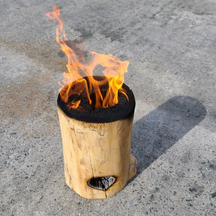 100 잘마른 통나무 장작 대형 참나무 불멍장작 통나무버너 스토브