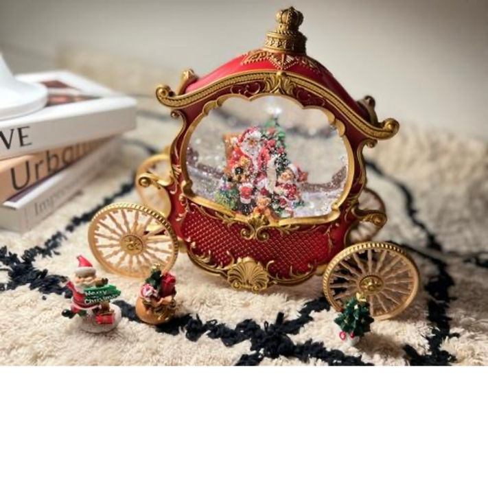 크리스마스 마차 오르골 스노우볼 조명 무드등 산타 크리스마스 조카선물