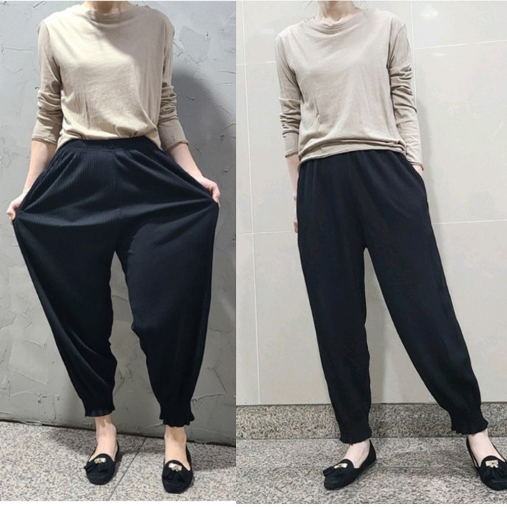 11당일발송 가을 여성바지 주름팬츠 밴딩 바지 플리츠 조거팬츠 빅사이즈 11당일발송 가을 여성바지 주름팬츠 밴딩 바지 플리츠 조거팬츠 빅사이즈