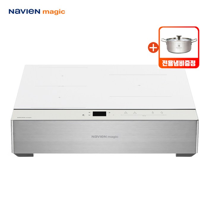 9월출시 신제품특가전국설치가능 나비엔매직 화이트 인덕션 3구 Super 플렉스존 전국설치
