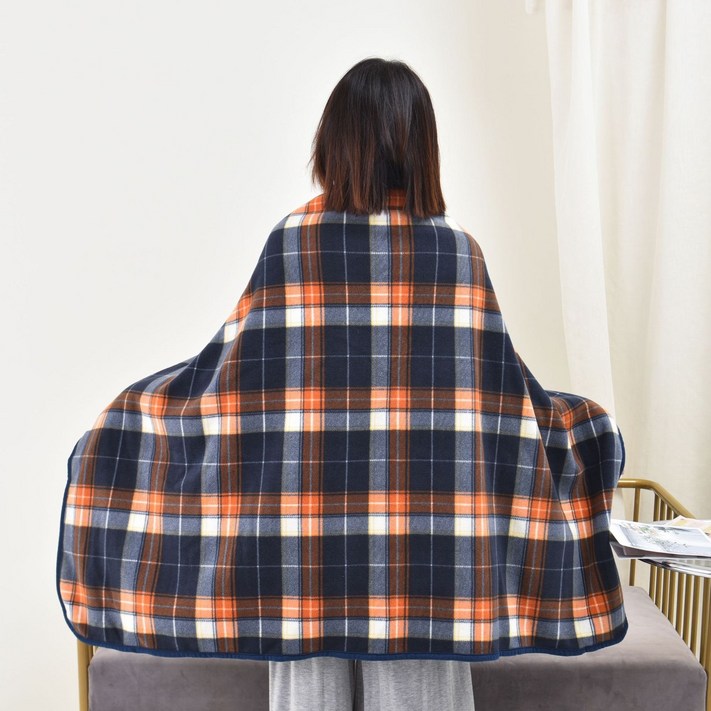 심플리미 24년New컬러 극세사 똑딱이 망토 담요파우치, 1개, 오렌지 심플리미 24년New컬러 극세사 똑딱이 망토 담요파우치, 1개, 오렌지