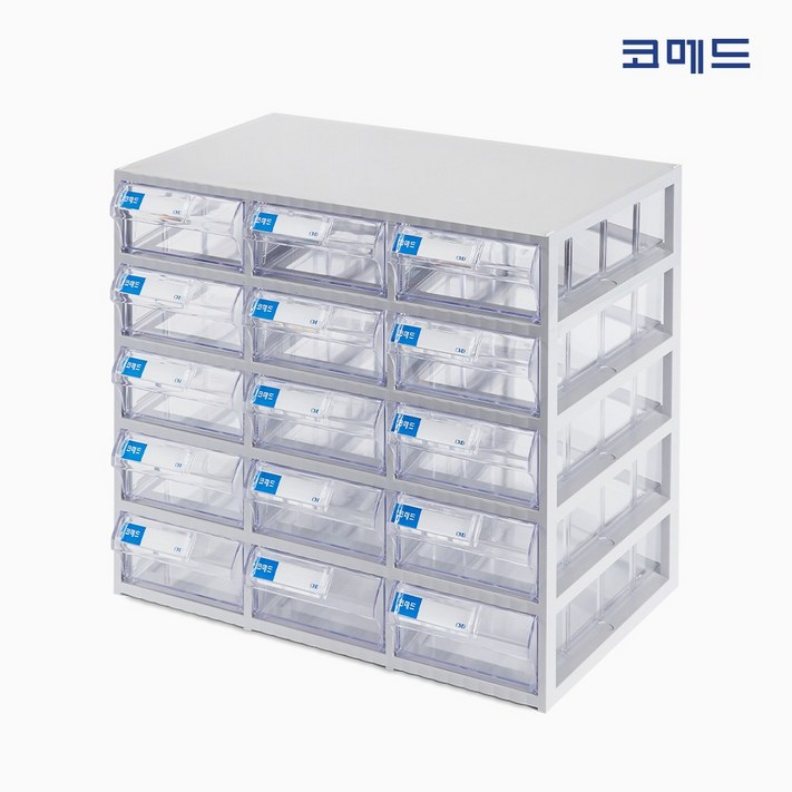 코메드 CMD503멀티박스 15칸 투명서랍장 코메드 CMD503멀티박스 15칸 투명서랍장