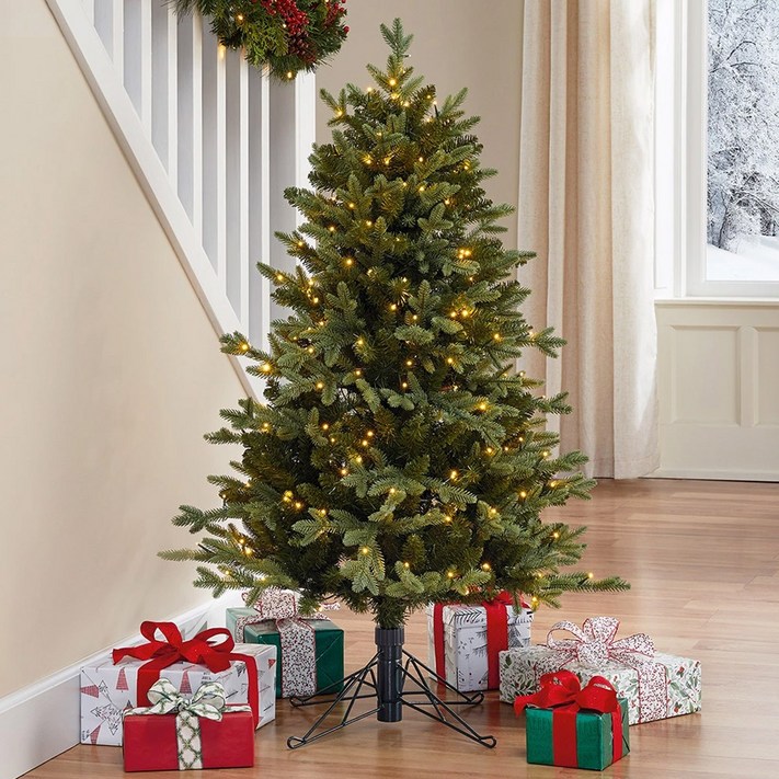 코스트코LED 슬림 크리스마스 트리 1.2m  교회용  업소용 거실용 학원용 가정용트리  풍성한트리긴트리