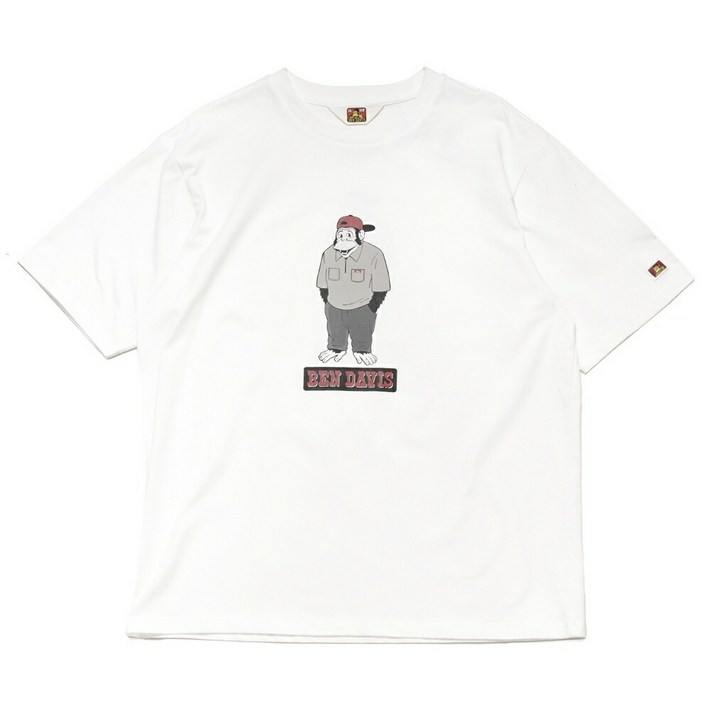 일본직구 벤데이비스 고릴라 프린트 티셔츠 반팔 티셔츠 남성 코튼 BDY40001