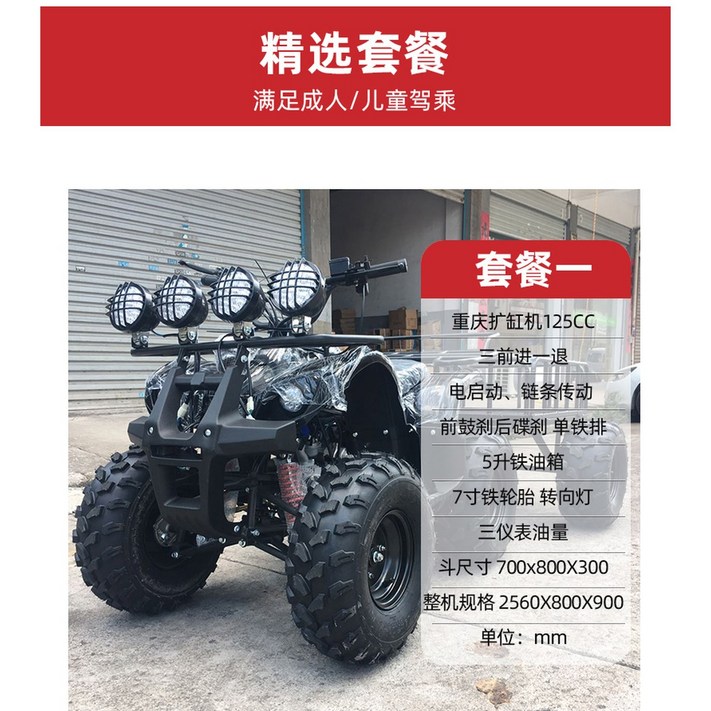 4륜 오토바이 사발이 다목적 트럭 패키지 150cc 버킷 운반 운반차 화물