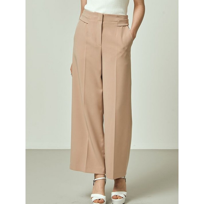 이앤씨 EnC 베이지 일자 와이드 밴딩 ENTA31203O