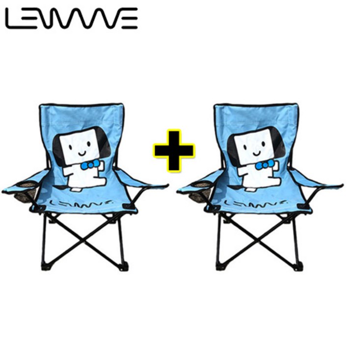 11 Lenwave 팔걸이형 접이식 캠핑의자, 소형블루블루
