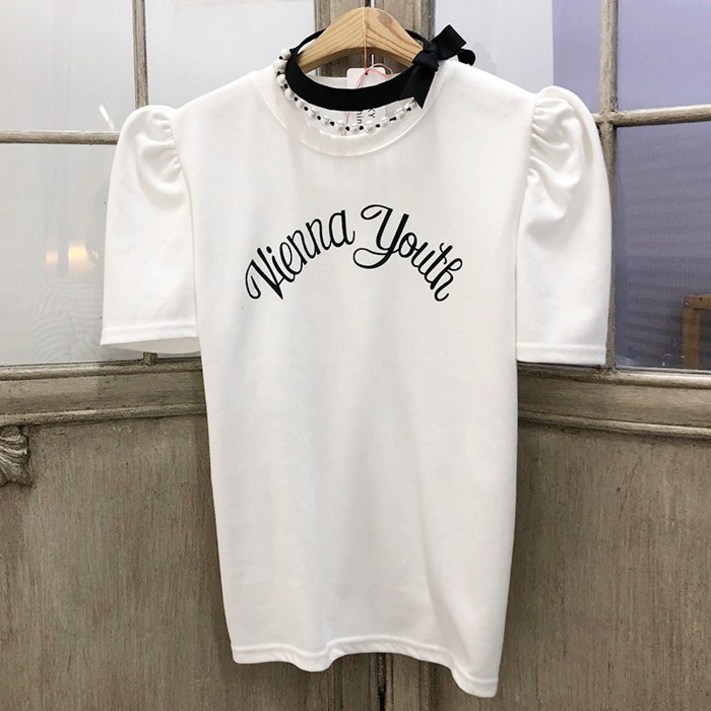 비엔나 퍼프소매 반팔티