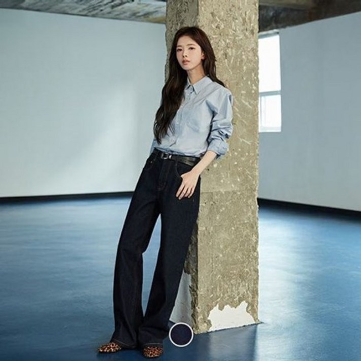 지오다노 415954 여성 간절기 스트레이트핏 일자 데님 청바지 05415954 738753