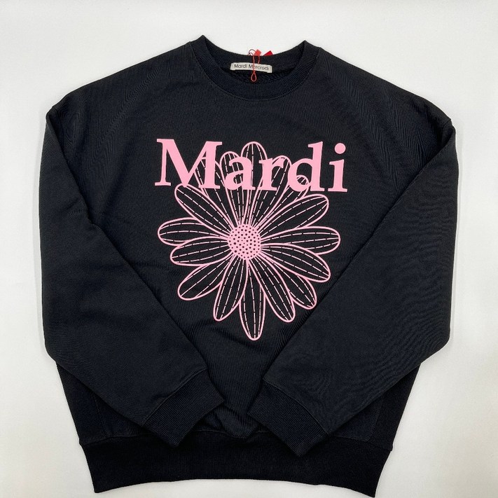 마르디메크르디 맨투맨 스웻셔츠 블랙핑크 긴팔티