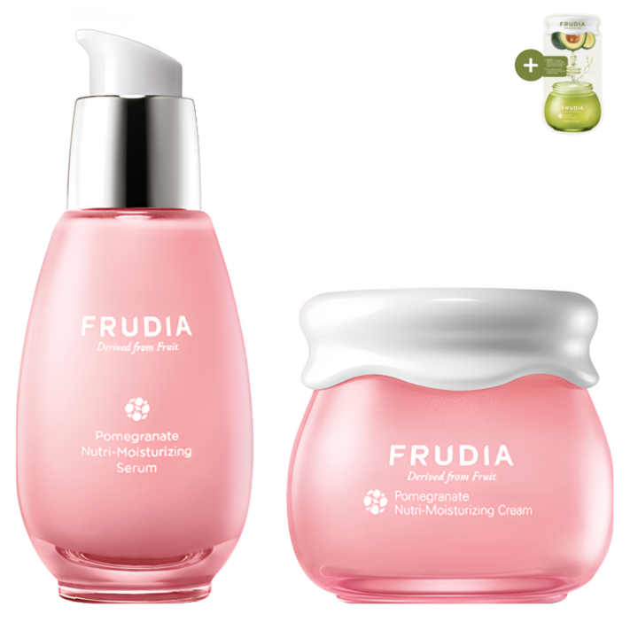 탄력 충전 세트 후르디아 석류 세럼 50ml  크림 55g, 2종 세트 사은품증정, 1세트