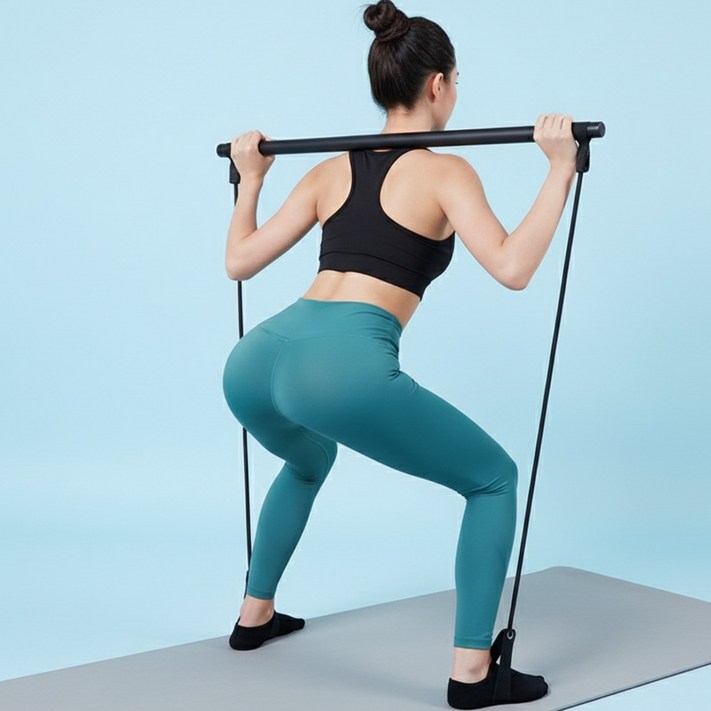 필라테스 스틱바 홈트레이닝 저항 밴드 전신운동 기구