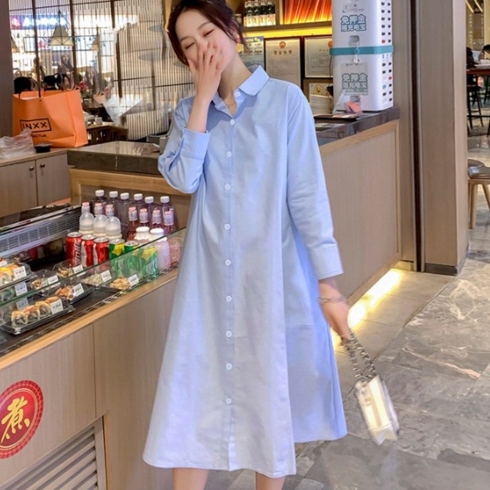 나나랜드 임부복 모닝셔츠 원피스 임산부