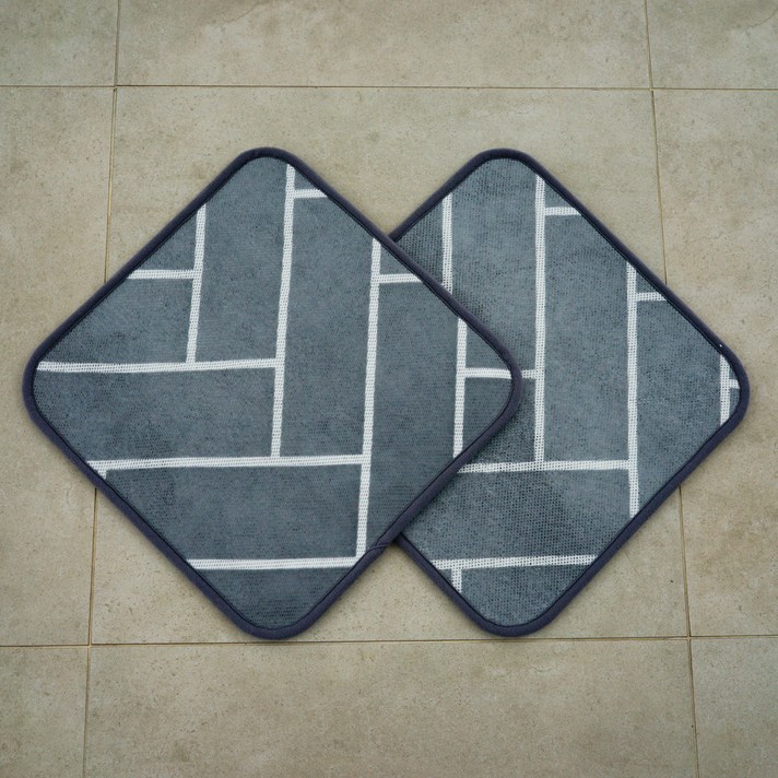 인룸 3D 헤링본 에어매쉬 통풍방석 2p